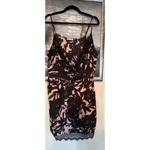 Elegant Black and Pink Women's Dress